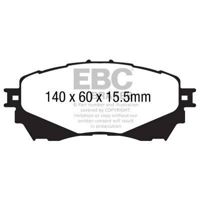 Bilde av EBC Brakes DP42170R Bremseklosser framaksel MAZDA: 6 Stasjonsvogn, Sedan, Hatchback