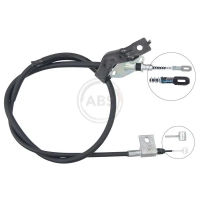 Bilde av Kabel, parkeringsbremse, Bakre venstre, ssangyong actyon ii, sports i, korando, korando van, 4901034201, 490103
