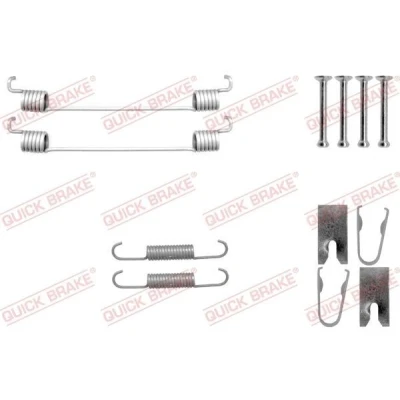 Bilde av QUICK BRAKE 105 0042 Tilbehørsett, bremsesko FIAT: 500 C Cabrio, Hatchback, NISSAN: Note I
