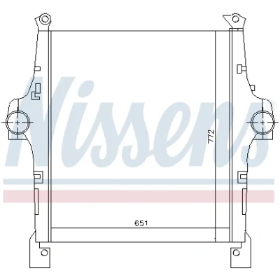 Bilde av Intercooler NISSENS 97047