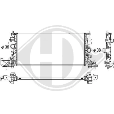 Bilde av DIEDERICHS DCM3931 Radiator Aluminium 680 323 27