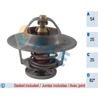 Bilde av FAE 5322482 Termostat 82 med tetning FIAT: Ducato II Flatvogn lastebil/Chassis, I Panorama