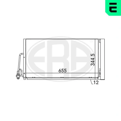 Bilde av ERA 667090 Kondensator med tørker MINI: Hatchback, Countryman, Clubman