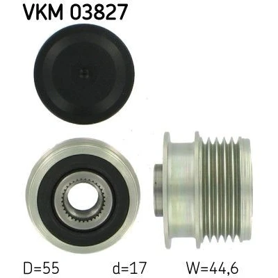 Bilde av SKF VKM 03827 Frihjul Dynamo 44,6