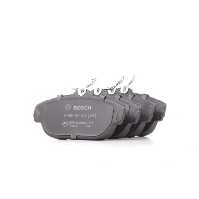 Bilde av BOSCH 0 986 424 016 Bremseklosser Low Metallic med antihyle blikk VOLVO: 940 II Stasjonsvogn, Sedan, 740 Sedan