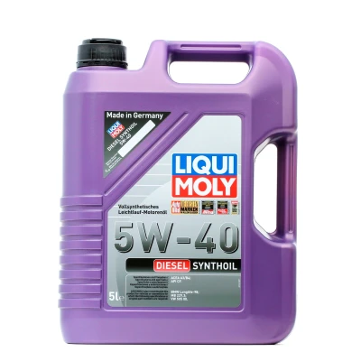 Bilde av Liqui Moly Diesel Synthoil 5W 40 5l Motorolje 1341 MERCEDES BENZ: E Klasse T modell, Sedan, C modell