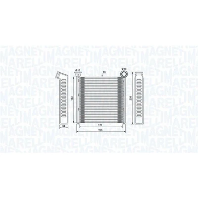 Bilde av MAGNETI MARELLI 350218448000 Varmeveksler