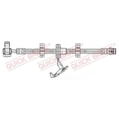 Bilde av Bremseslange, Framaksel høyre, mercedes benz m klass [w163], 1634200948, 1634201248, 1634201448, 1634201948, 1634202148, 1634202348, A16