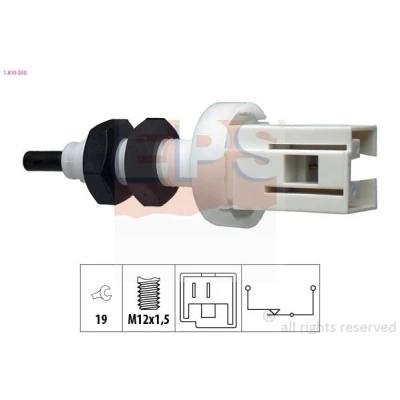Bilde av EPS 1.810.250 bremselysbryter mekanisk M12x1,5 Made in Italy OE Equivalent