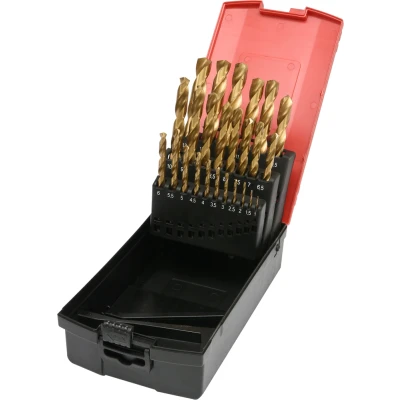 Bilde av YATO YT 44676 Metallspiralbor sett 1, 1.5, 2, 2.5, 3, 3.5, 4, 4.5, 5, 5.5, 6, 6.5, 7, 7.5, 8, 8.5, 9, 9.5, 10, 10.5, 11, 11.5, 12, 12.5, 13 1 25