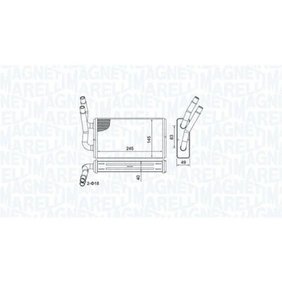 Bilde av MAGNETI MARELLI 350218450000 Varmeveksler