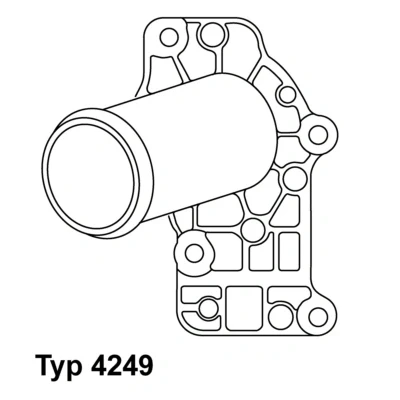 Bilde av WAHLER 4249.83D Termostat 83 med tetning PORSCHE: 911 Coupé