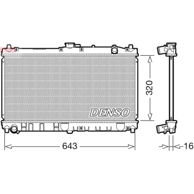 Bilde av Radiator DENSO DRM44031