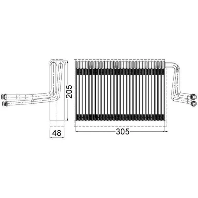 Bilde av MAHLE ORIGINAL AE 113 000S Fordamper uten ekspansjonsventil