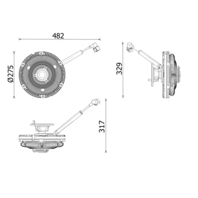 Bilde av MAHLE ORIGINAL CFC 269 000P Viscous Clutch