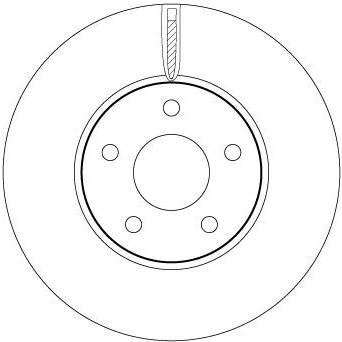 Bilde av TRW DF6975 Bremseskiver 282 27 5 108 ventilert spraylakkert FORD: Focus Mk4 Hatchback