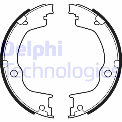 Bilde av DELPHI LS2106 Handbromsbackar CHEVROLET: Captiva