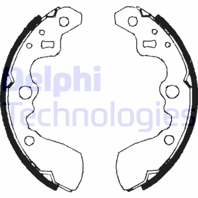 Bilde av DELPHI LS1710 Bremsesko 180 26