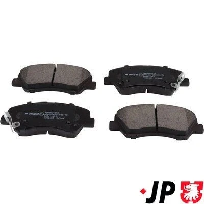 Bilde av JP GROUP 3663604210 Bremseklosser framaksel med akustisk slitasjevarsel KIA: Rio 3, Picanto II, 4, HYUNDAI: i20 II Hatchback