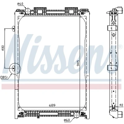 Bilde av Radiator NISSENS 62870A