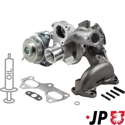 Bilde av JP GROUP 3317400500 Turbolader Eksosturbolader inkl. tetningssett ALFA ROMEO: MiTo, FIAT: 500 Hatchback