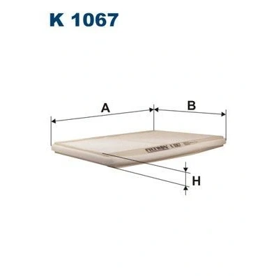 Bilde av FILTRON K 1067 Kupéfilter Partikkelfilter 283 208 18,5