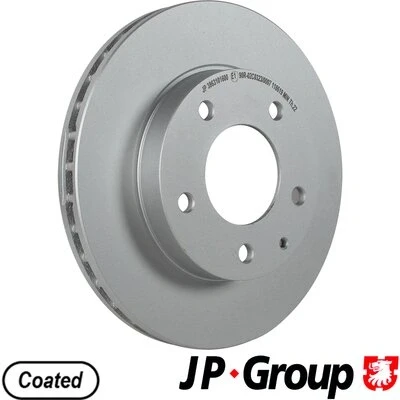 Bilde av JP GROUP 3863101600 Bremseskiver framaksel 258 24 5 innvendig ventilert belagt MAZDA: 626 IV Hatchback