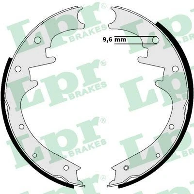 Bilde av LPR 08990 Bremsesko 254 46 JEEP: Cherokee III, Grand I