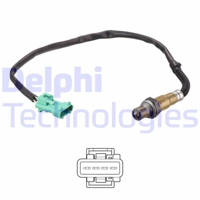 Bilde av DELPHI ES21147 12B1 Lambdasonde planarsonde, oppvarmet PEUGEOT: 307 SW, 206 Hatchback, CITROËN: Berlingo II