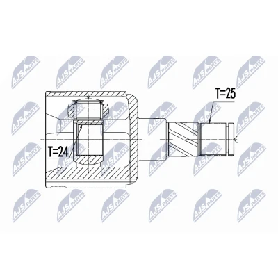 Bilde av Leddsett, drivaksel, Framaksel venstre, opel mokka / x, vauxhall 16 03 043, 95908479