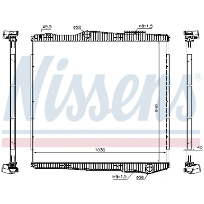 Bilde av Radiator NISSENS 672900