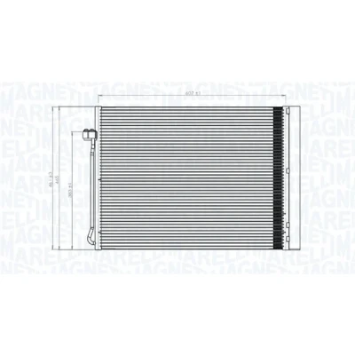 Bilde av MAGNETI MARELLI 350203795000 Kondensator med tørker 607x458x16 458 607 16 BMW: X5, X6
