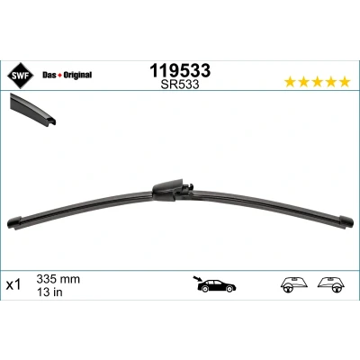 Bilde av Vindusvisker Swf 119533 335mm bak BMW: X3, VOLVO: XC90 II, XC40, V90 II Stasjonsvogn