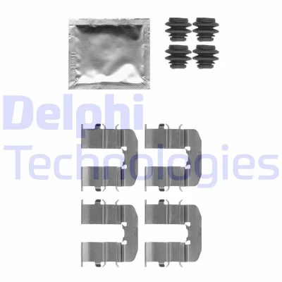 Bilde av DELPHI LX0512 Tibehørsett, skivebremse belegg HYUNDAI: i20 I Hatchback