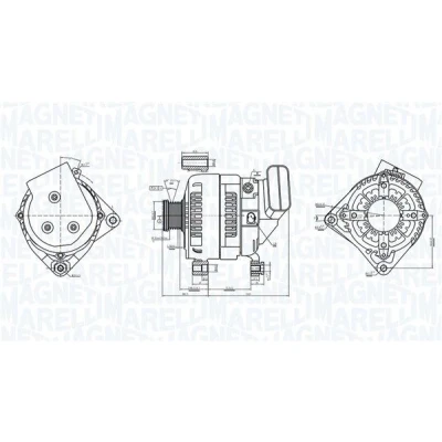 Bilde av MAGNETI MARELLI 063377578010 Dynamo 12V 170A BMW: 3 Sedan, Touring
