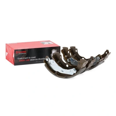 Bilde av BREMBO S 68 525 Bremsesko 203 38 med håndbremsarm DACIA: Sandero I, Duster SUV, CITROËN: C3 III, NISSAN: MICRA 4