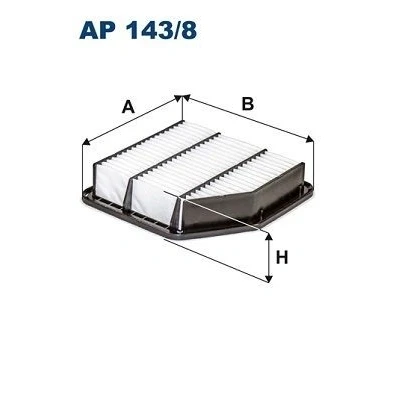 Bilde av FILTRON AP 143/8 Luftfilter 52 238 242 Filterinnsats LEXUS: GS IV, III