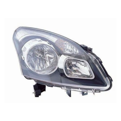 Bilde av ABAKUS 551 1171RMLDEM2 Frontlykter høyre H7/H7, PY21W, W5W svart transparent med motor for høydejustering hovedlys PX26d, BAU15s