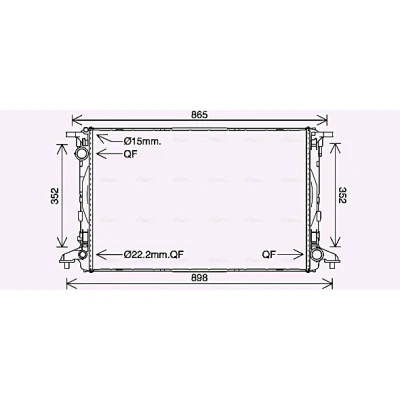 Bilde av Radiator AVA QUALITY COOLING AI2412