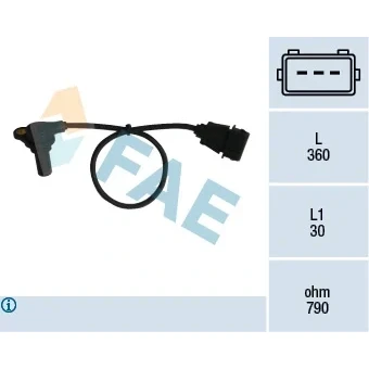 Bilde av Turtallssensor, motormanagement, audi a3, seat leon, toledo ii, skoda octavia i, combi vw bora golf iv, new beetle, 01M 92