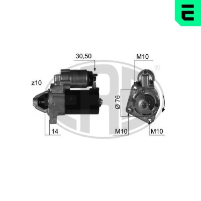 Bilde av ERA 220411A Starter 12 1,1 10 FORD: FIESTA 5
