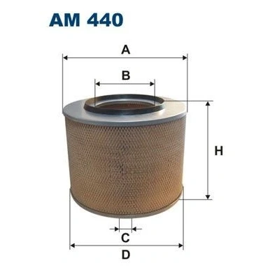 Bilde av FILTRON AM 440 Luftfilter 255mm 327mm Filterinnsats MERCEDES BENZ: LK/LN2