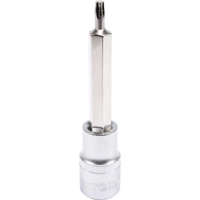 Bilde av YATO YT 04321 Pipenøkkelinnsats 1/2&quot; 3120 T25 Krom vanadium stål torx