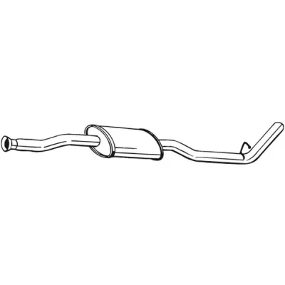 Bilde av Mellomlyddemper, nissan kubistar skåp, renault kangoo, kangoo express, 2020000QAG, 8200063326