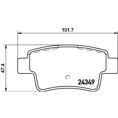 Bilde av HELLA 8DB 355 015 861 Bremseklosser ikke klargjort for slitasjeindikator med bremsecaliperskruer tilbehør OPEL: Corsa D Hatchback