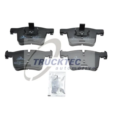 Bilde av TRUCKTEC AUTOMOTIVE 08.34.154 Bremseklosser framaksel klargjort for slitasjeindikator, ekskl. slitasjevarselkontakt BMW: 3 Sedan, X3, Touring