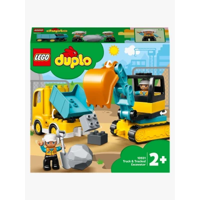 Bilde av LEGO DUPLO Town 10931 Lastebil og Beltegravemaskin Byggesett