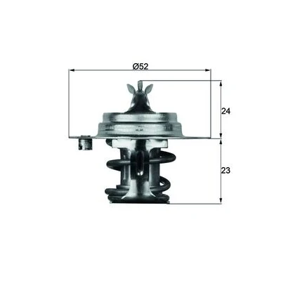 Bilde av MAHLE ORIGINAL TX 7 83D Termostat 83 52 med tetning SUZUKI: Grand Vitara 1 SUV, SJ 413, 410 SUV Cabrio, MAZDA: 929 II Coupé, 323 C IV Hatchback