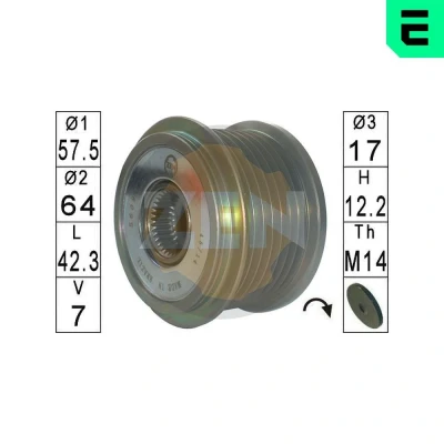 Bilde av Frihjul, dynamo, lexus,mercedes benz,toyota, 27415 26010, 30011