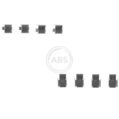 Bilde av A.B.S. 1171Q Tibehørsett, skivebremse belegg MITSUBISHI: COLT 2